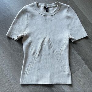 Express Fitted Short Sleeve Top